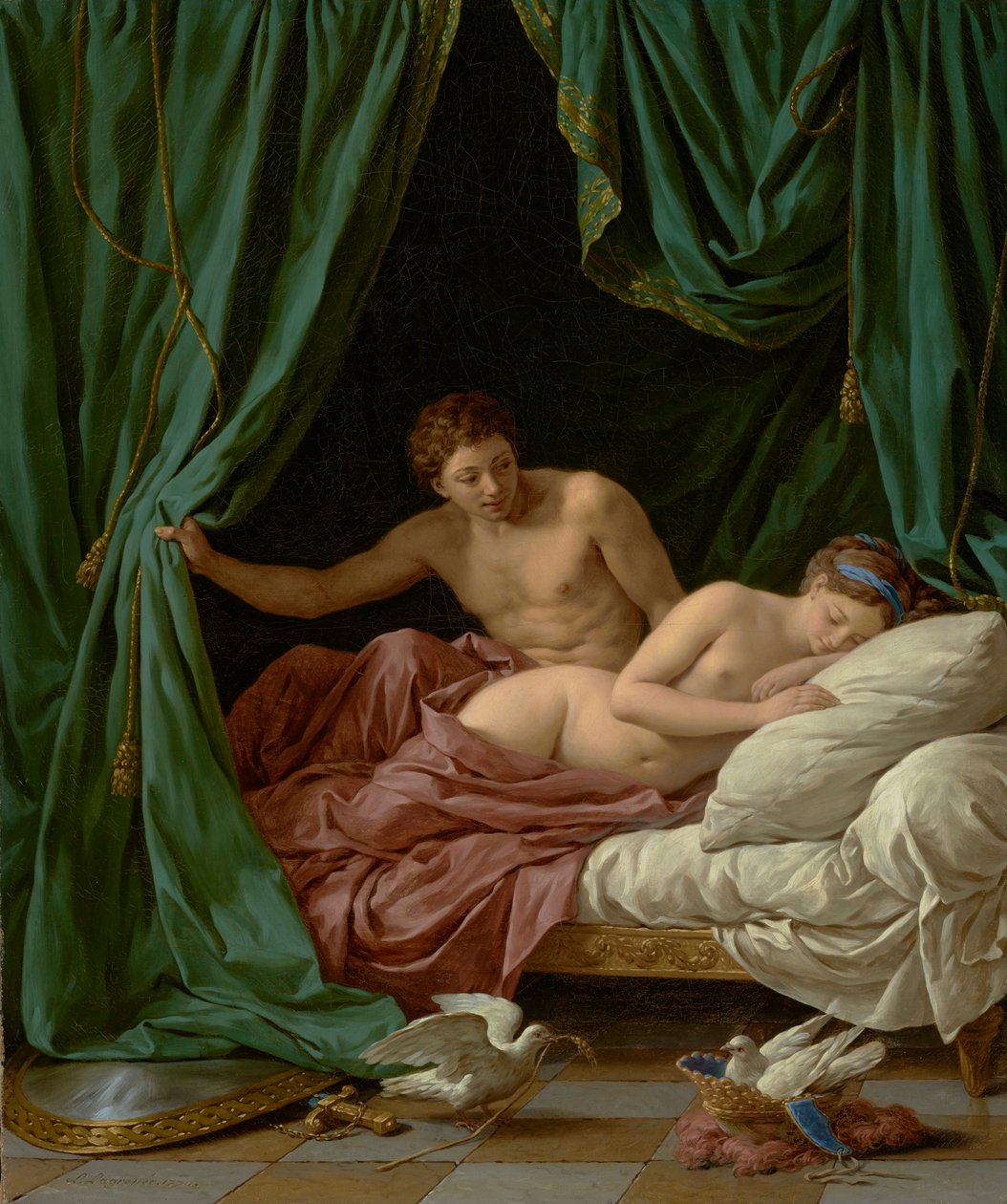 Mars und Venus, Allegorie des Friedens, 1770 von Louis Jean François Lagrenée