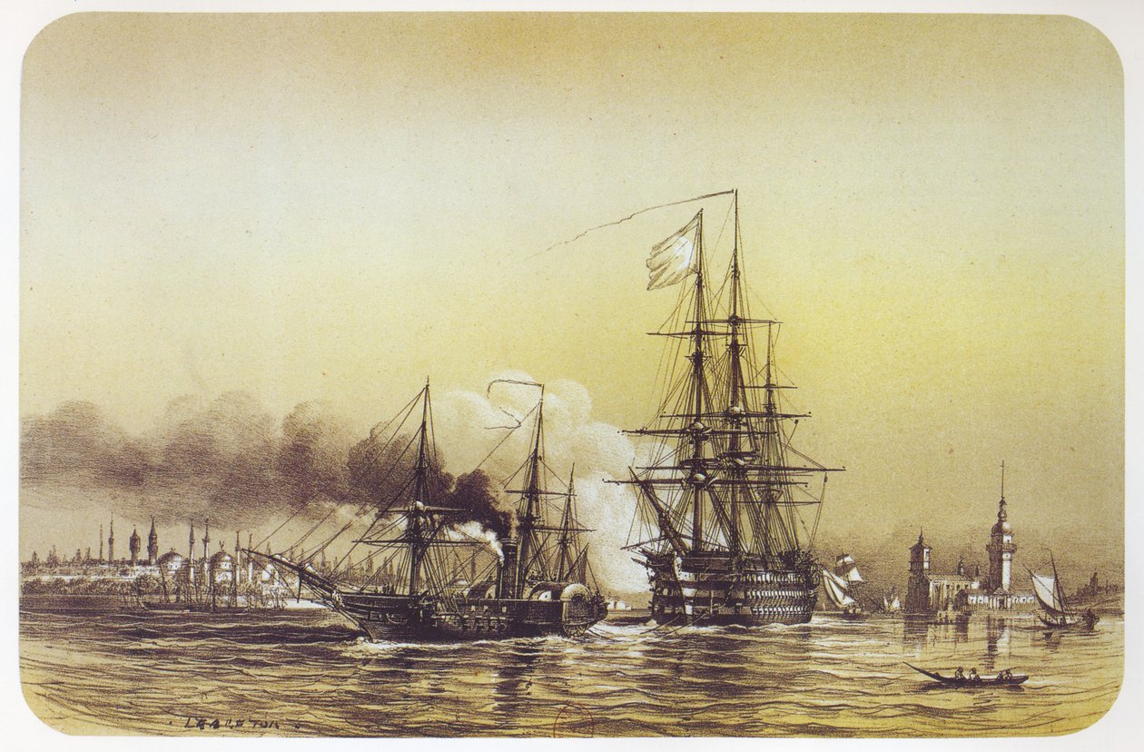 Die Friedland nach ihrer Strandung in Konstantinopel von Louis Le Breton