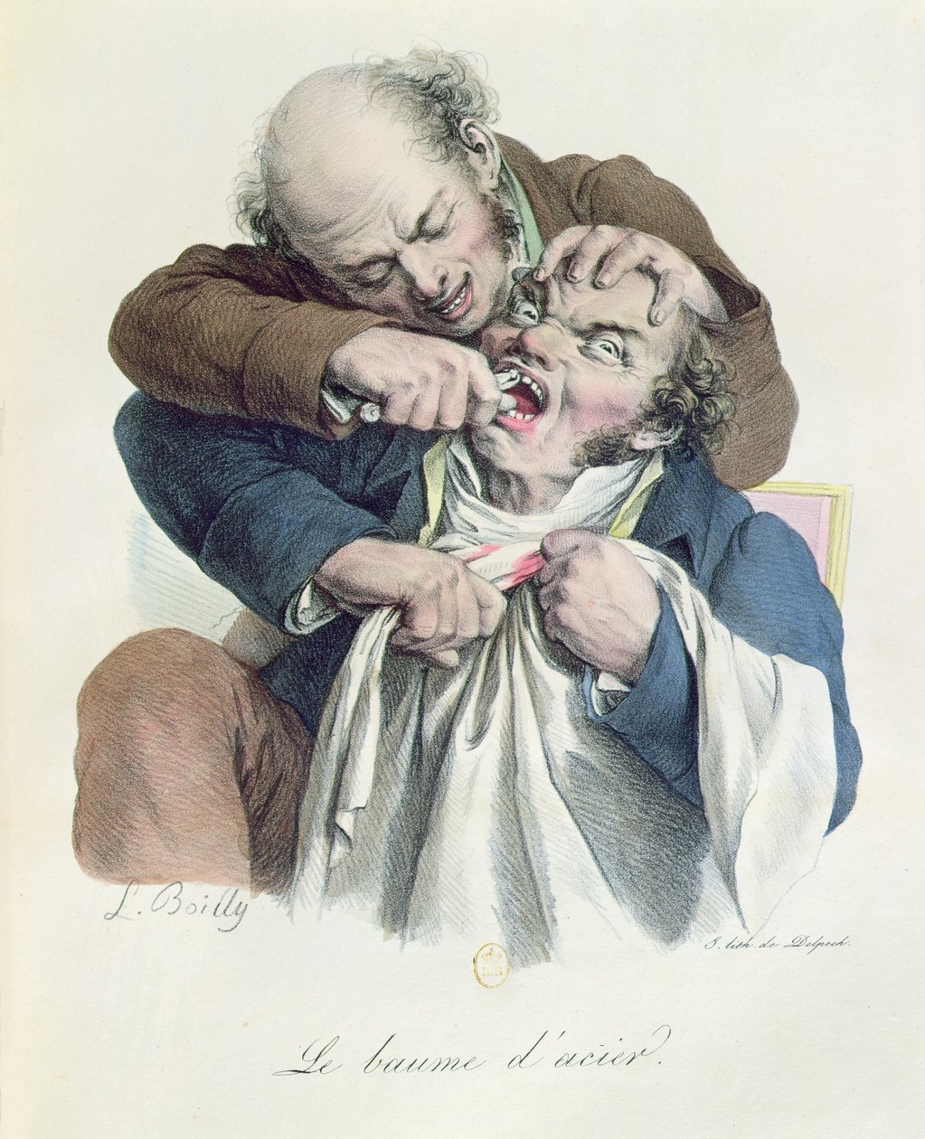 Der Stahlbalsam, graviert von Francois Seraphin Delpech (1778-1825) ca. 1826 von Louis Leopold Boilly