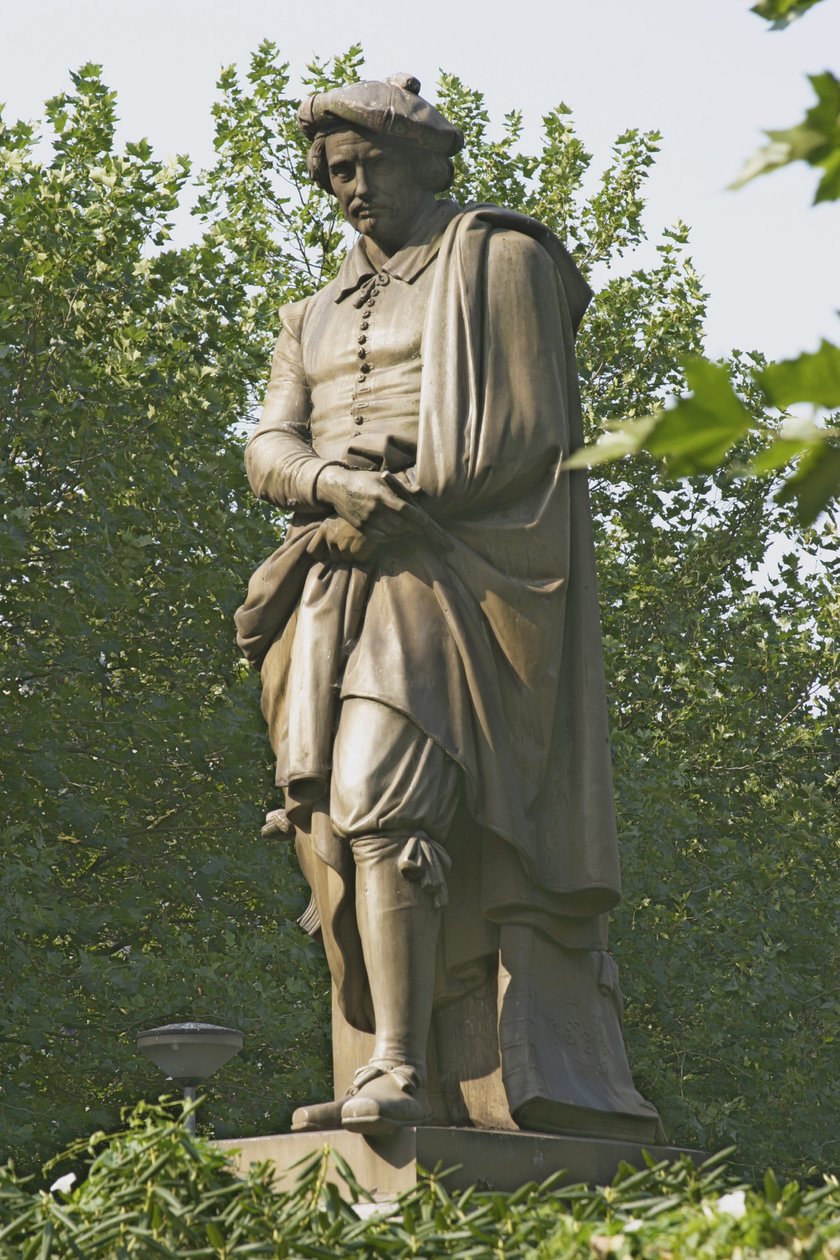 Statue von Rembrandt Van Rijn (1606-69) 1852 (Bronze) von Louis Royer