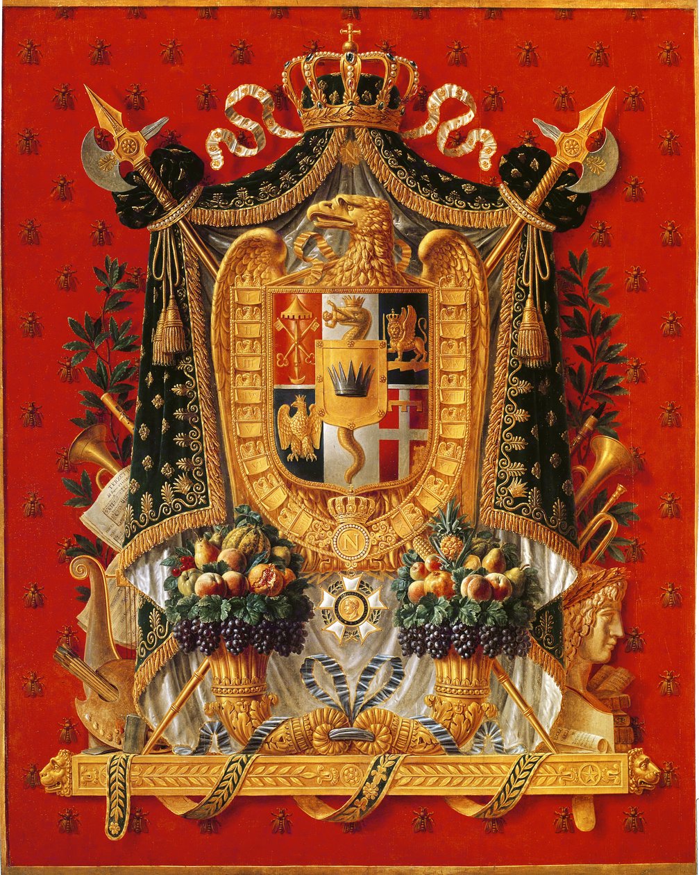 Wappen von Italien, Entwurf für einen Wandteppich, 1808 von Louis Saint Ange Desmaisons