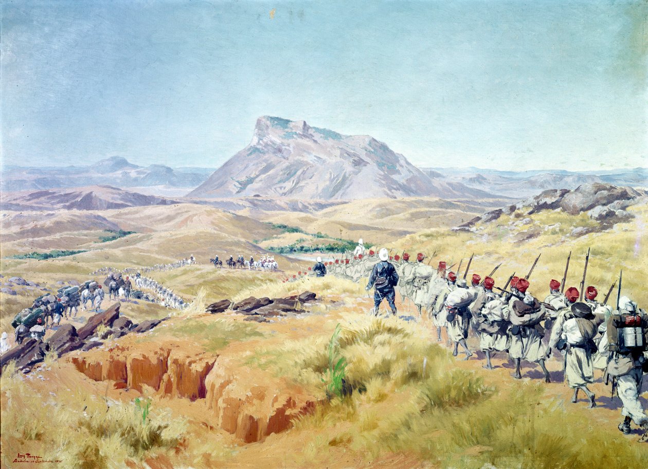 Die Einnahme des Andriba-Gipfels, Madagaskar, 15. September 1895 von Louis Tinayre