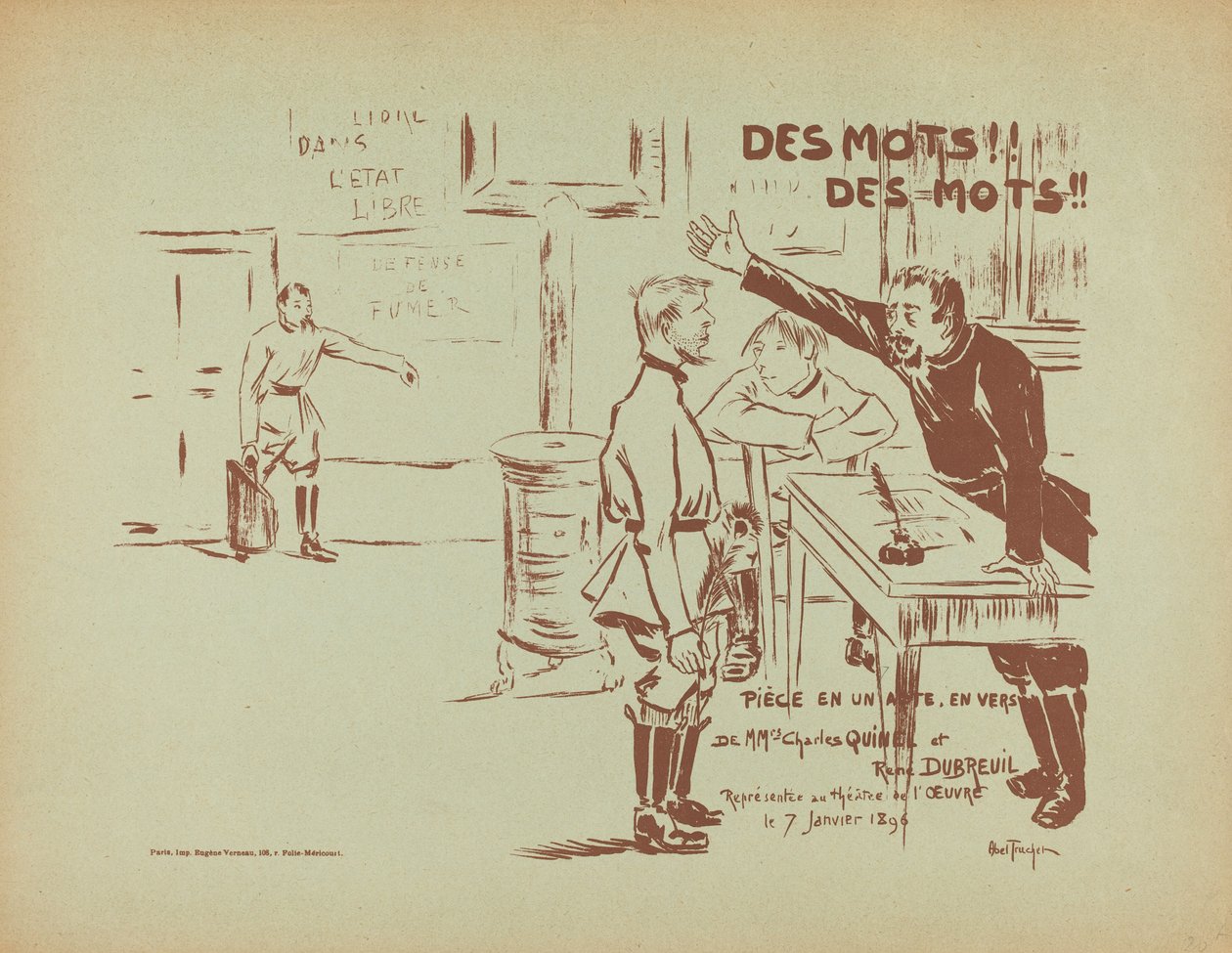 Des Mots! Des Mots!, 1896 von Louis Abel Truchet