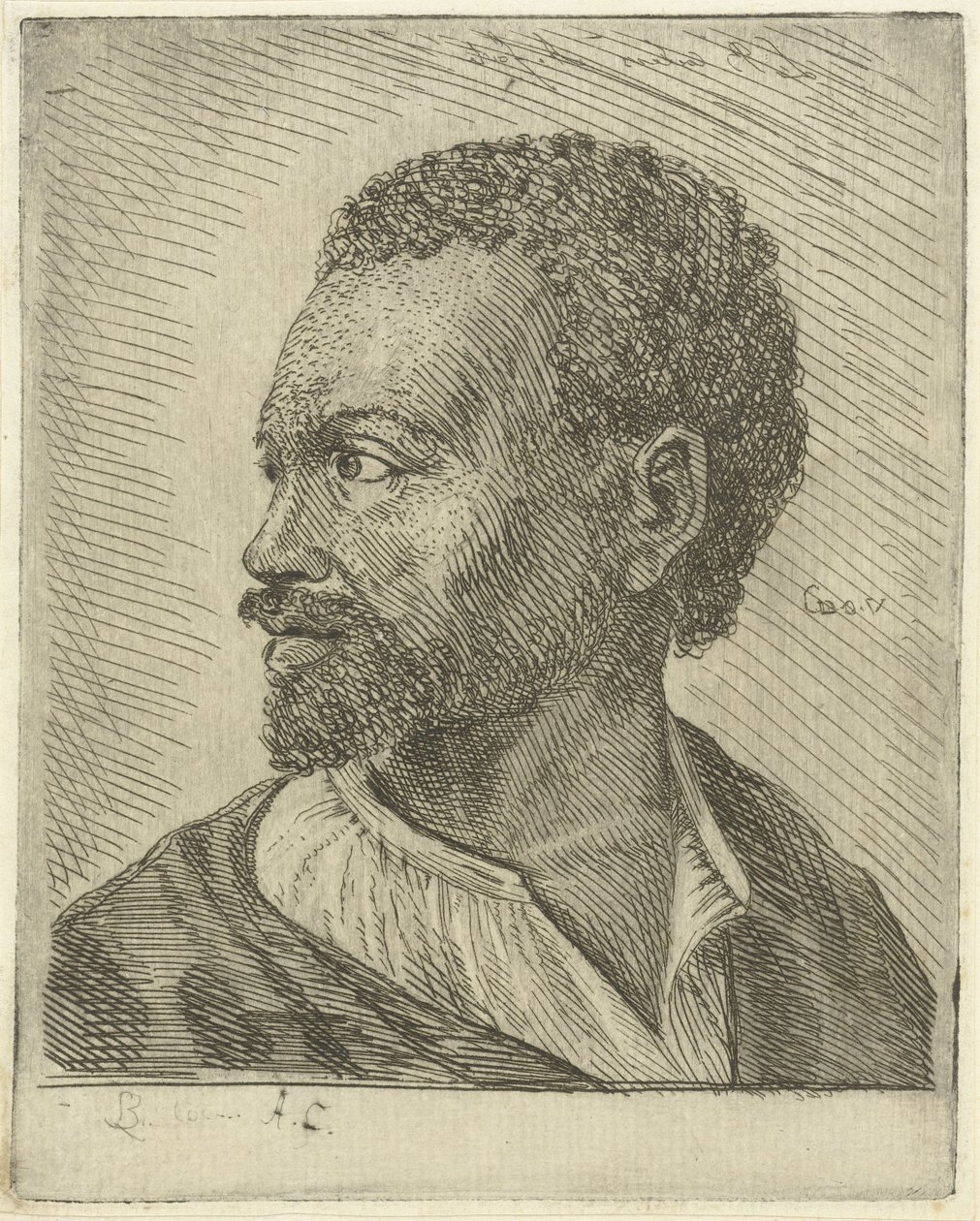 Porträt eines Abessiniers von Louis Bernard Coclers