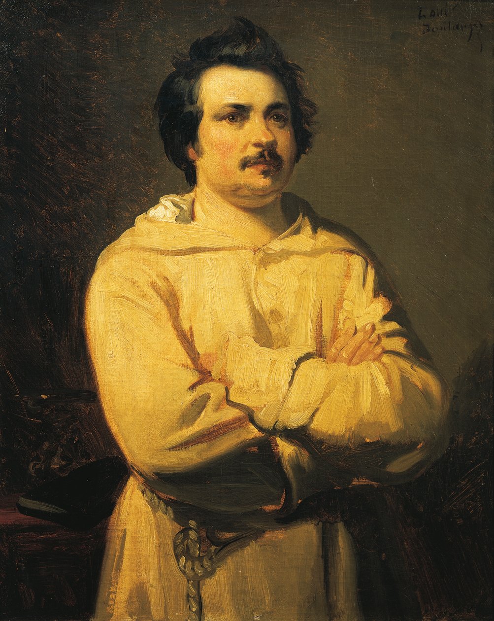Porträt von Honoré de Balzac von Louis Boulanger