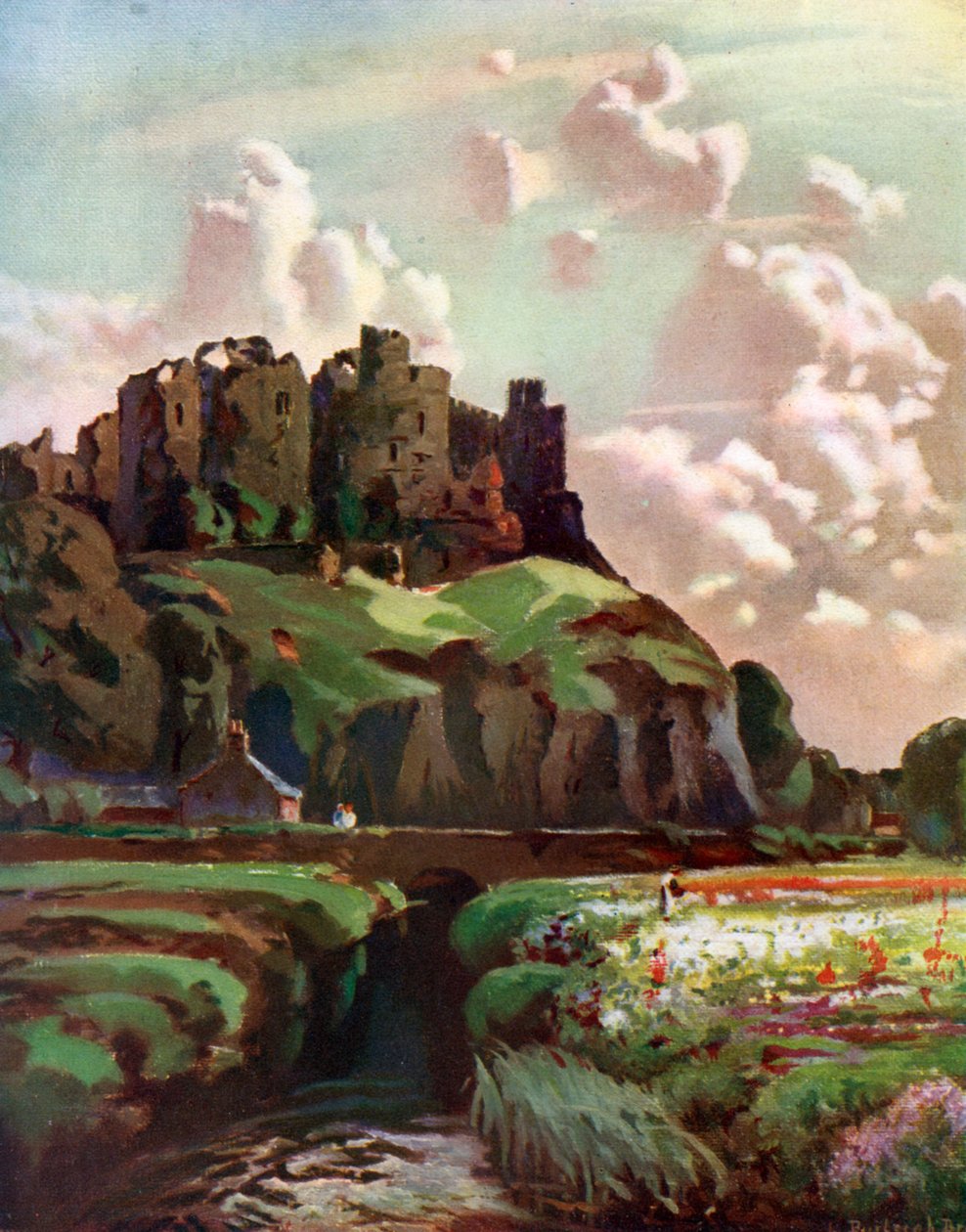 Harlech Castle, Merionethshire, Wales, 1924-1926 von Louis Burleigh Bruhl