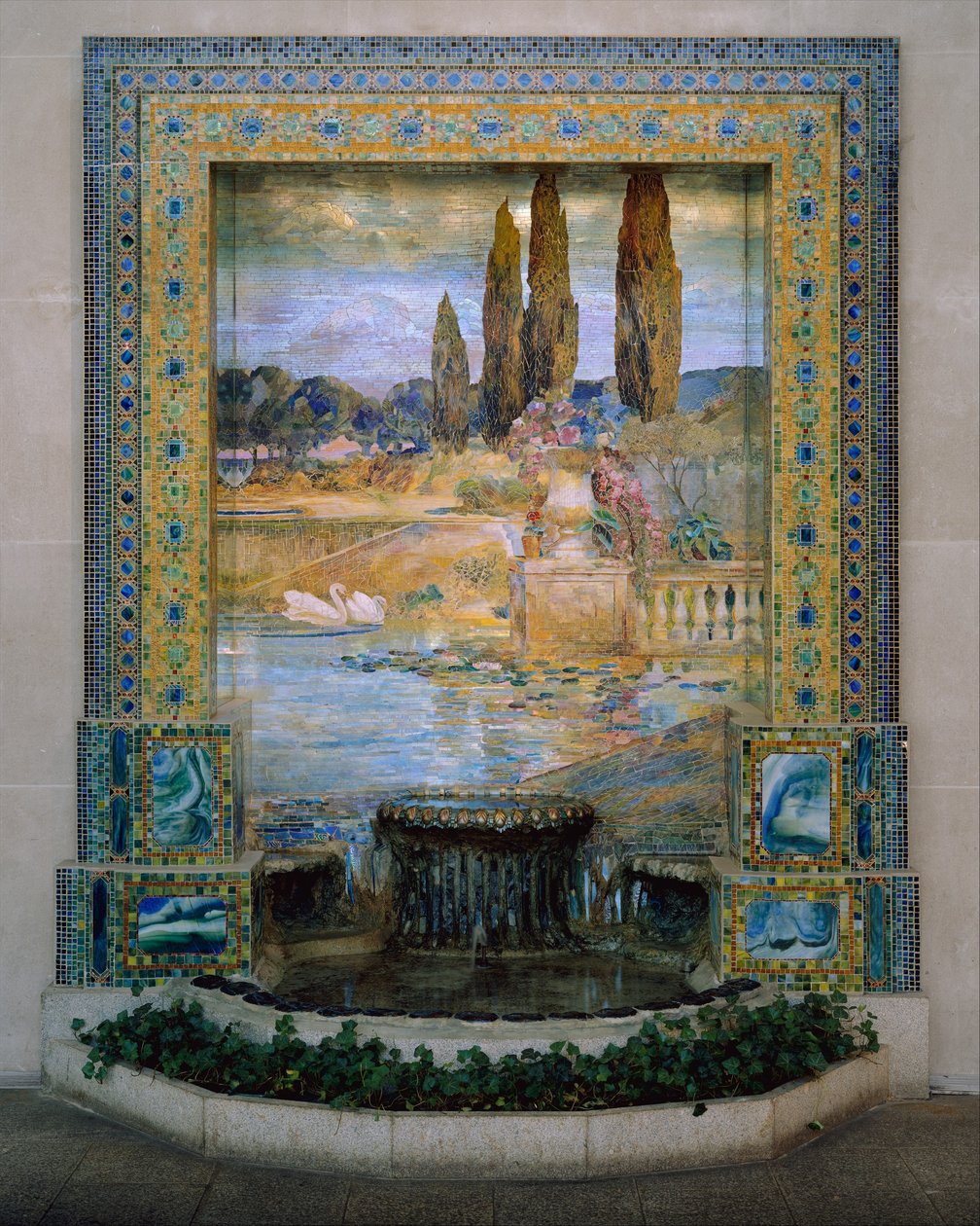 Gartenlandschaft, ca. 1905-15 von Louis Comfort Tiffany