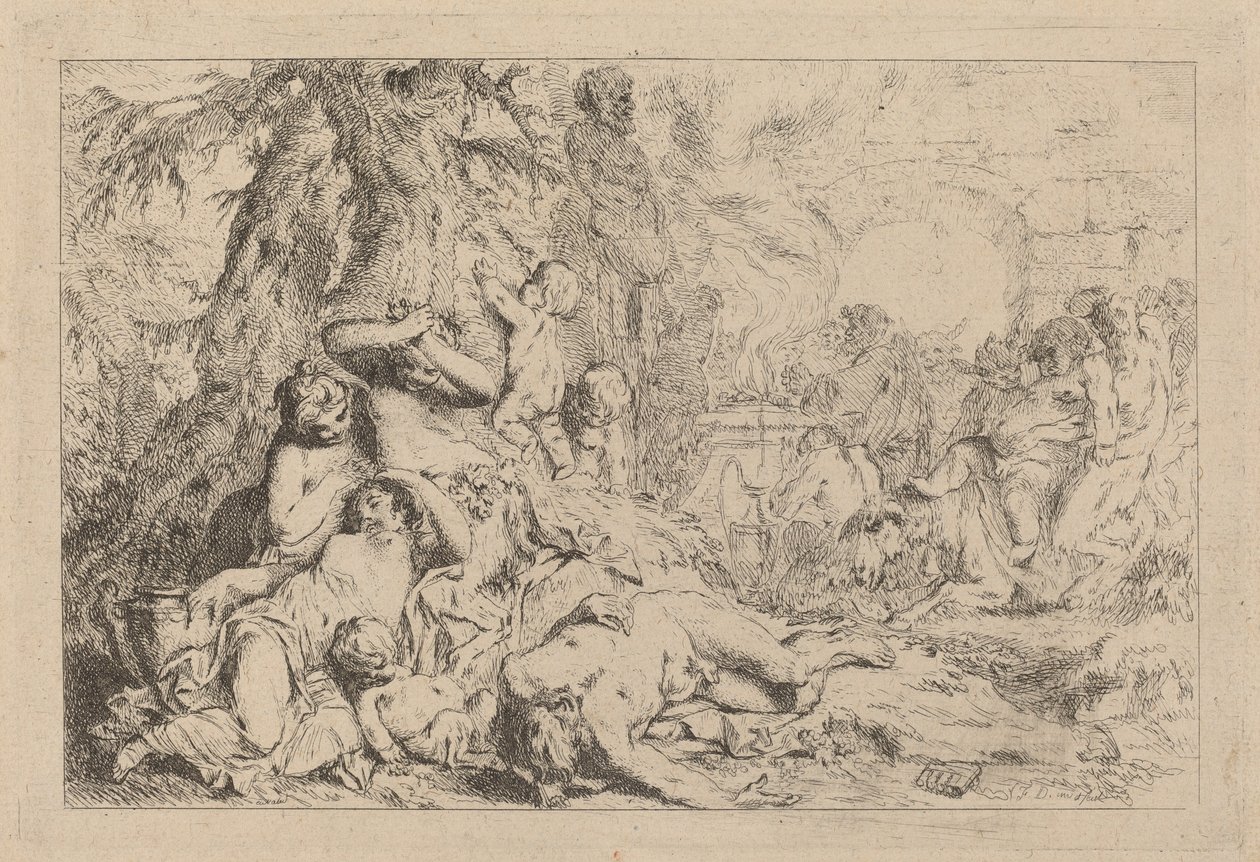 Der Marsch des Silenus von Louis Felix de la Rue