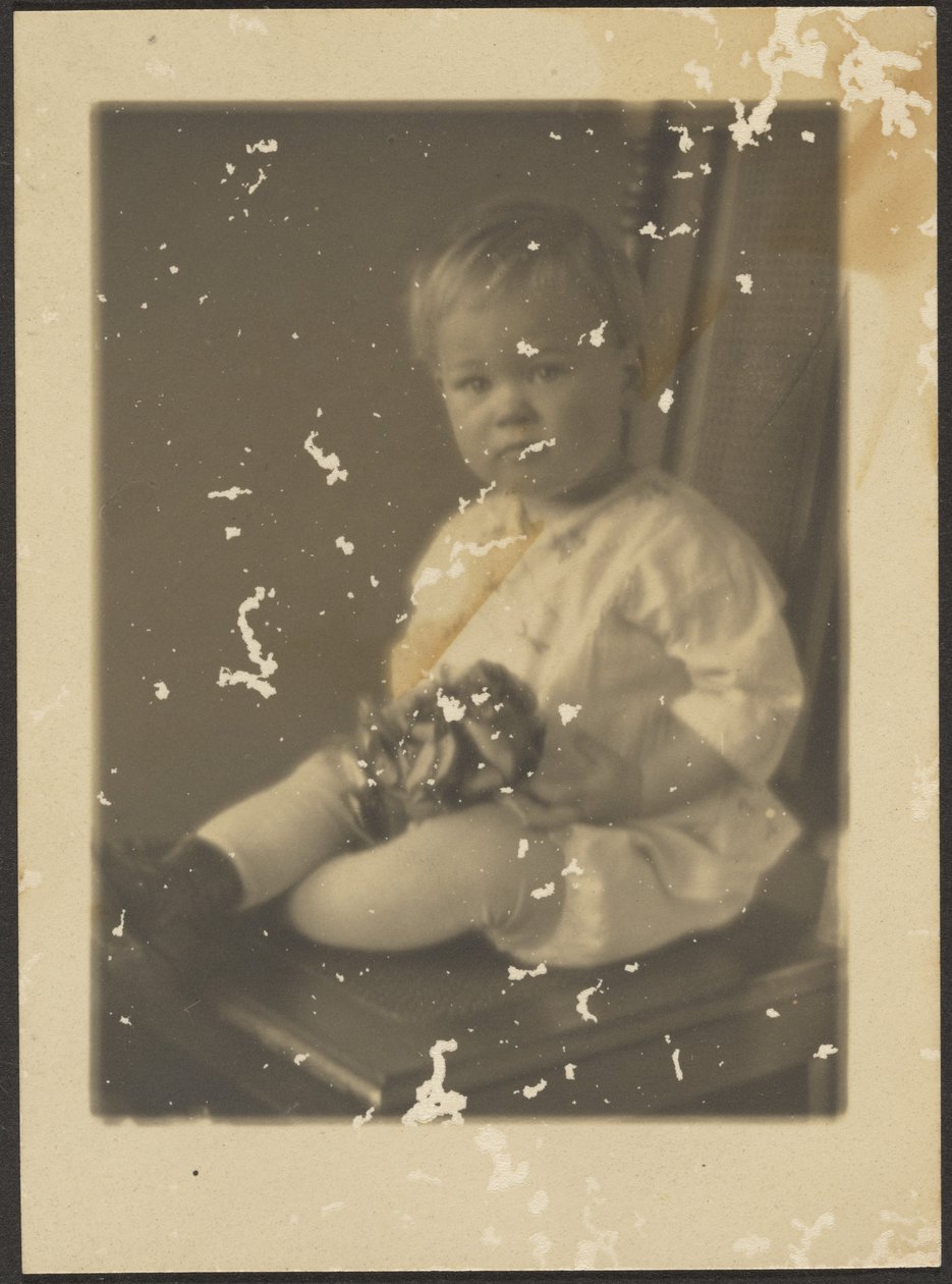 Porträt eines Babys von Louis Fleckenstein