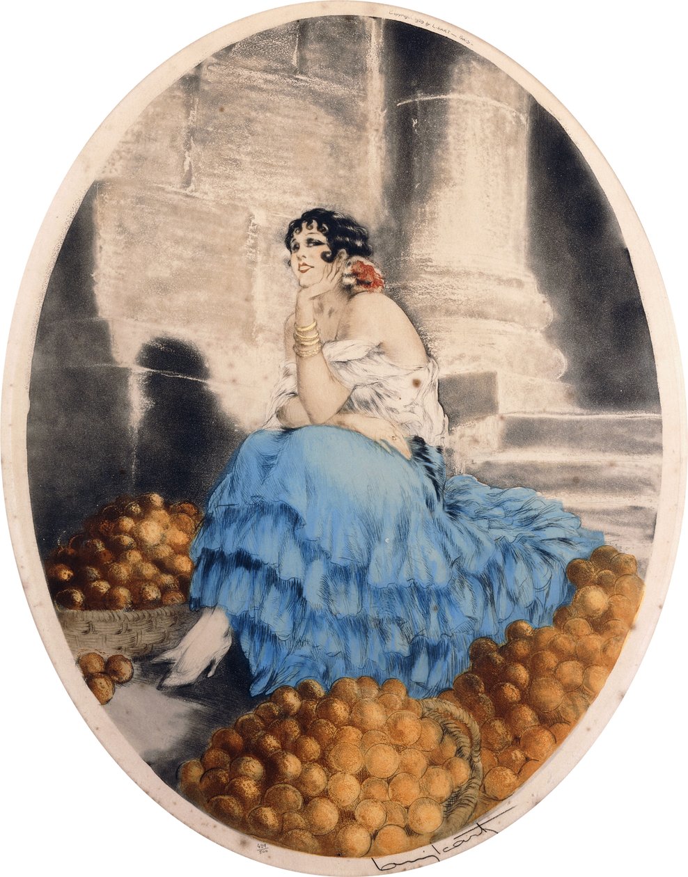 Orangenverkäufer von Louis Icart