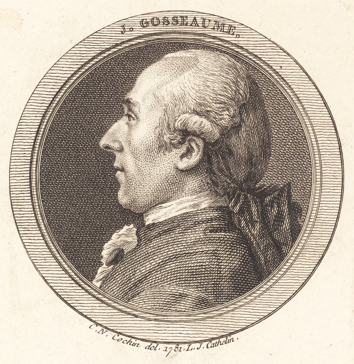 J. Gosseaume von Louis Jacques Cathelin after Charles Nicolas Cochin II