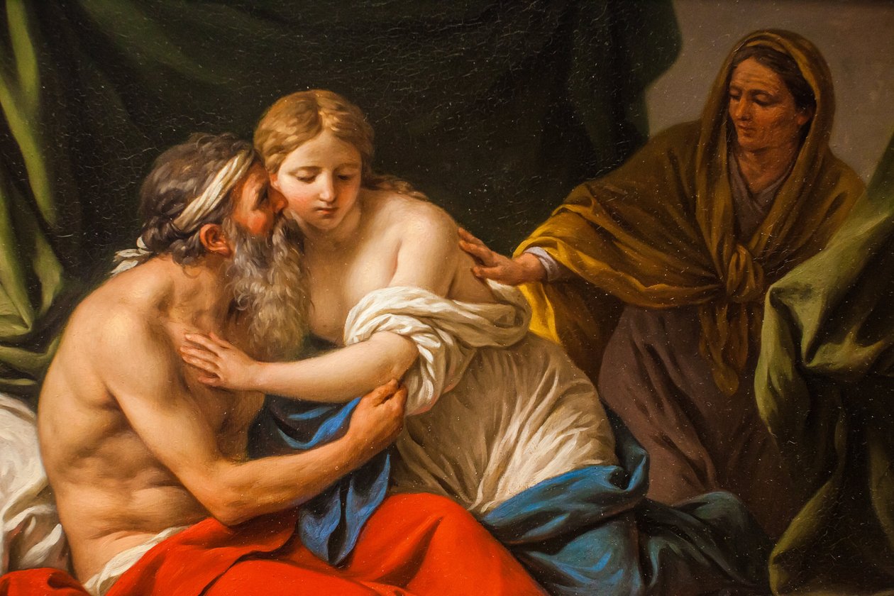 Sarah stellt Hagar Abraham vor von Louis Jean François Lagrenée
