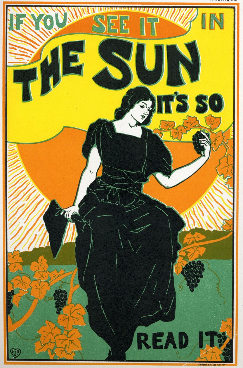 The Sun, Zeitung, USA von Louis John Rhead