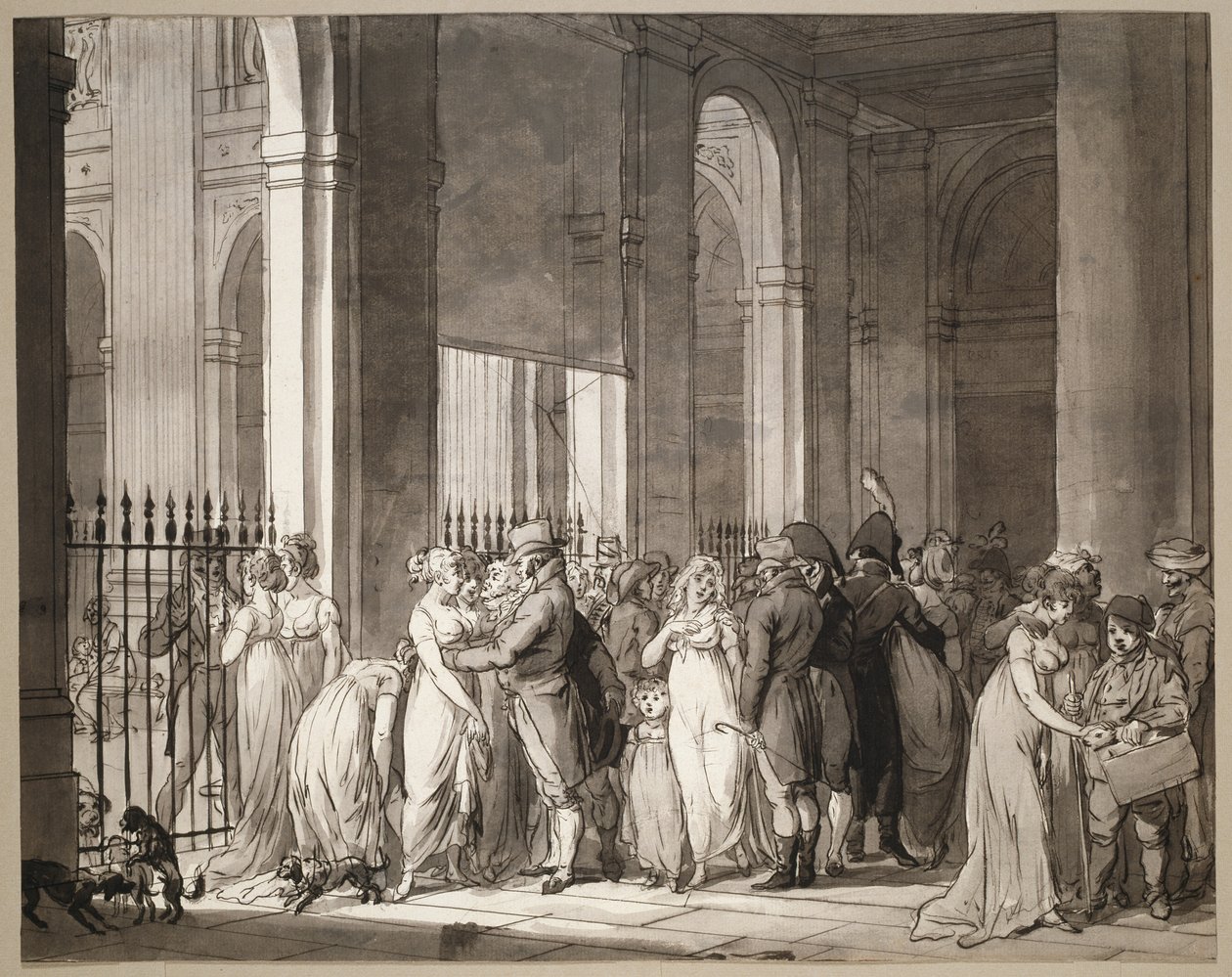 Die Arkaden im Palais-Royal von Louis Leopold Boilly
