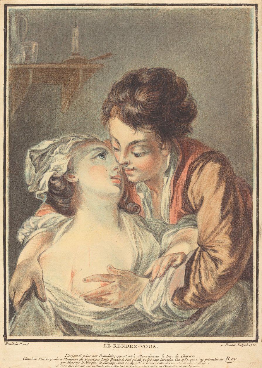 Das Rendezvous, 1771 von Louis Marin Bonnet