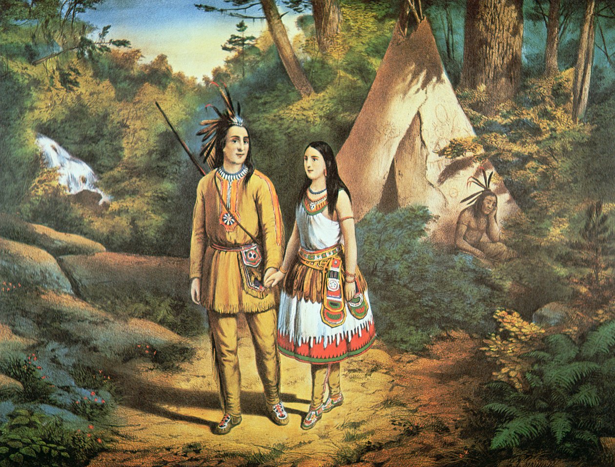 Hiawathas Hochzeit von Louis Maurer