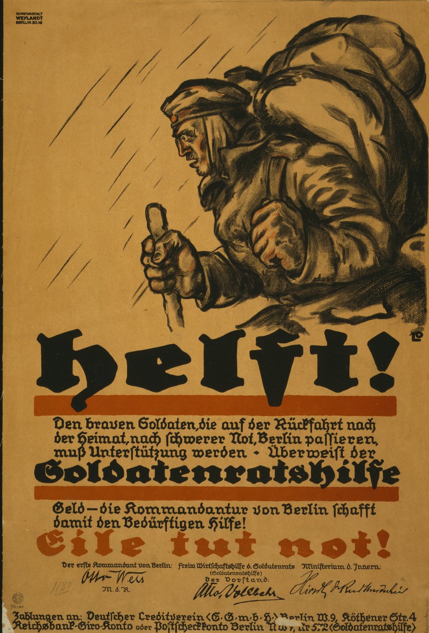 Hilfe!, 1918 von Louis Oppenheim
