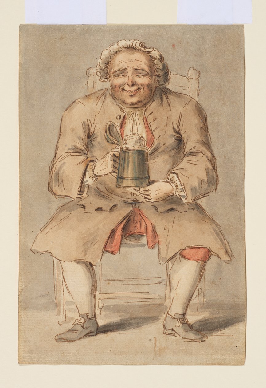 Sitzender Mann mit einem Krug von Louis Philippe Boitard