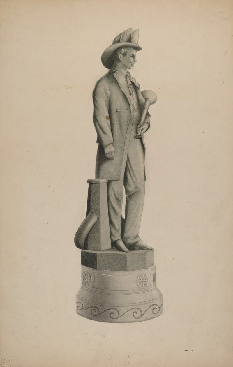 Statue, 1935-1942 von Louis Plogsted