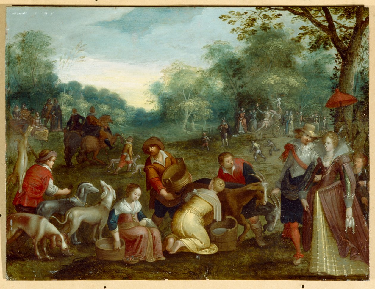 Frühling von Louis de (circle of) Caullery
