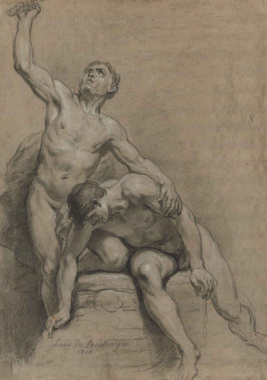 Zwei männliche Akte, 1710 von Louis de Boullogne