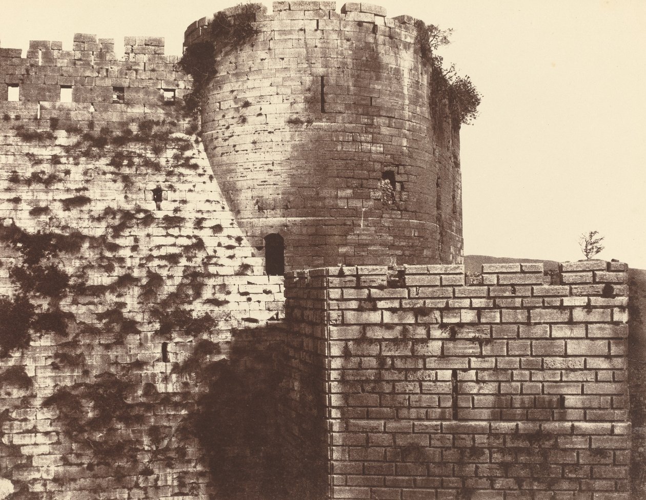Kalaat-El Hosn, zweite Umfriedung, außen, Mittag von Louis de Clercq