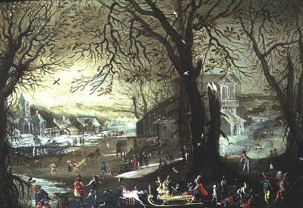 Eine Winterszene von Louis de Silvestre