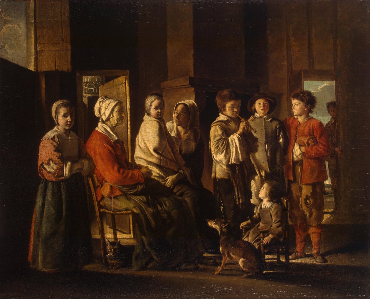 Der Besuch bei der Großmutter von Louis le Nain
