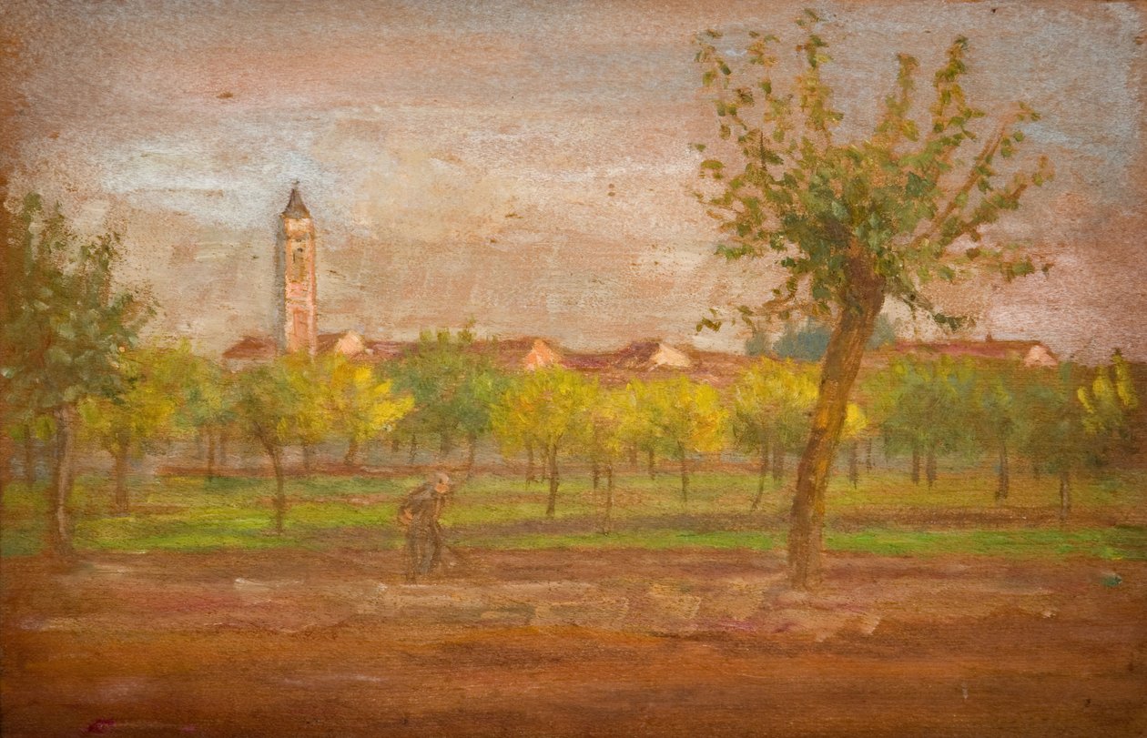Das Dorf Cairate, Lombardei, 1877 von Louisa Starr