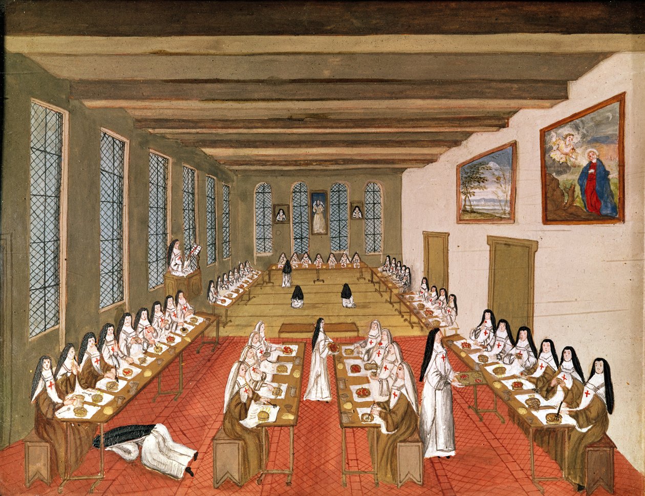 Ansicht des Refektoriums, aus 