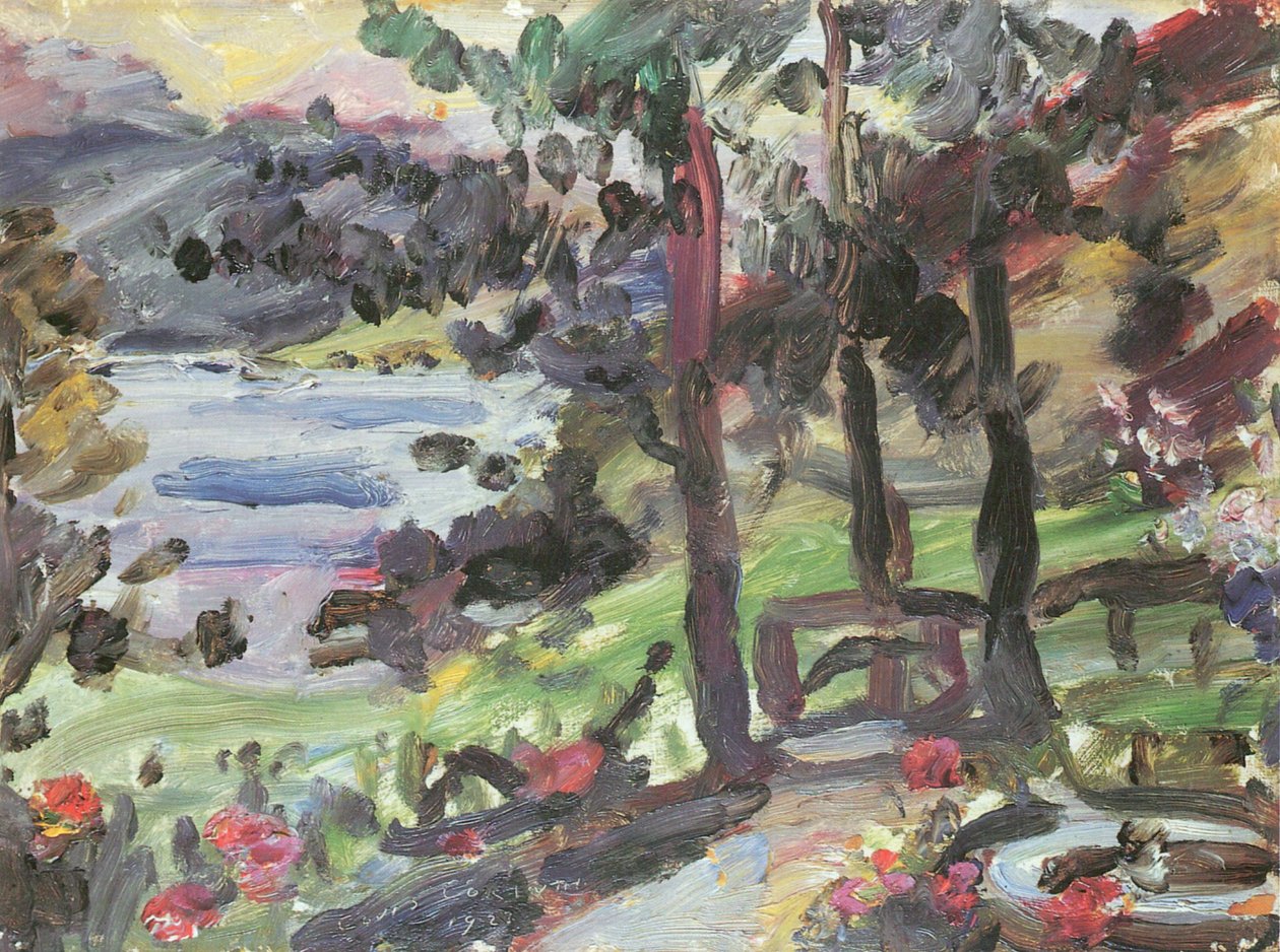 Garten am Walchensee von Lovis Corinth