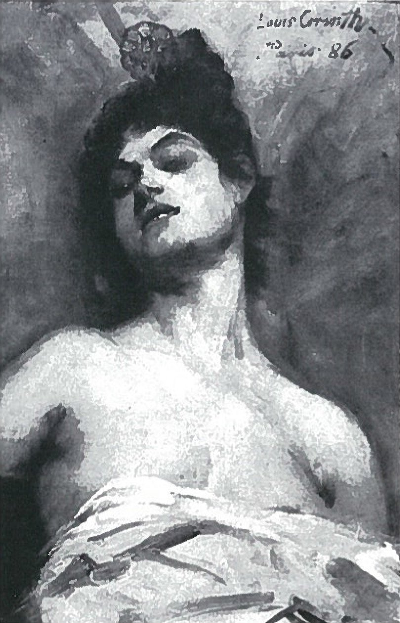 Pariserin mit hohem Kamm von Lovis Corinth