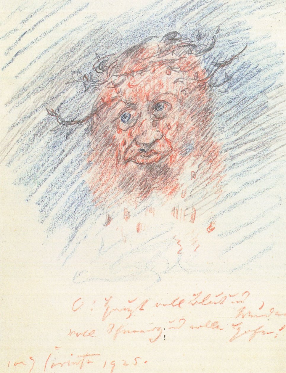Selbstbildnis als Schmerzensmann von Lovis Corinth
