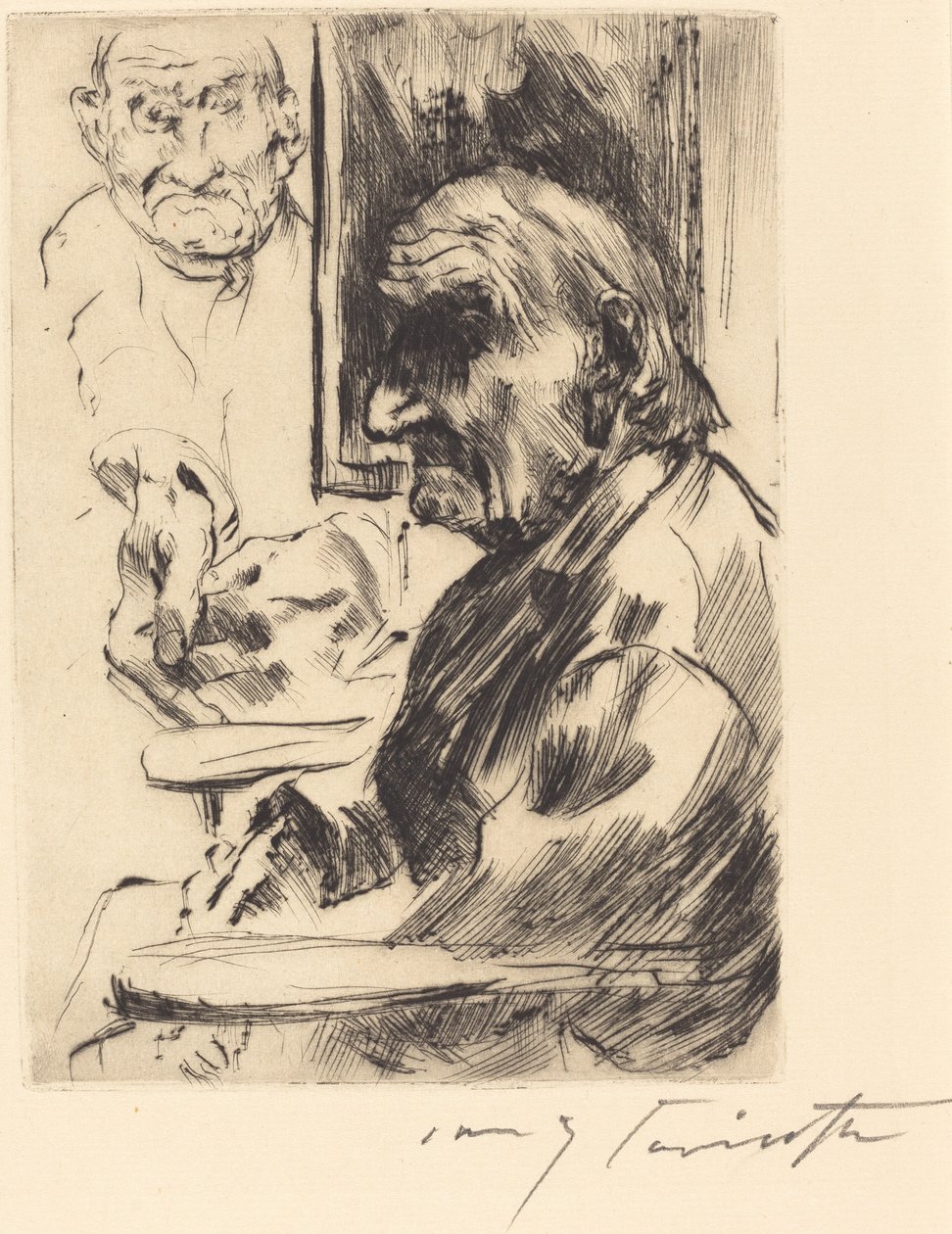 Alter Mann von Lovis Corinth