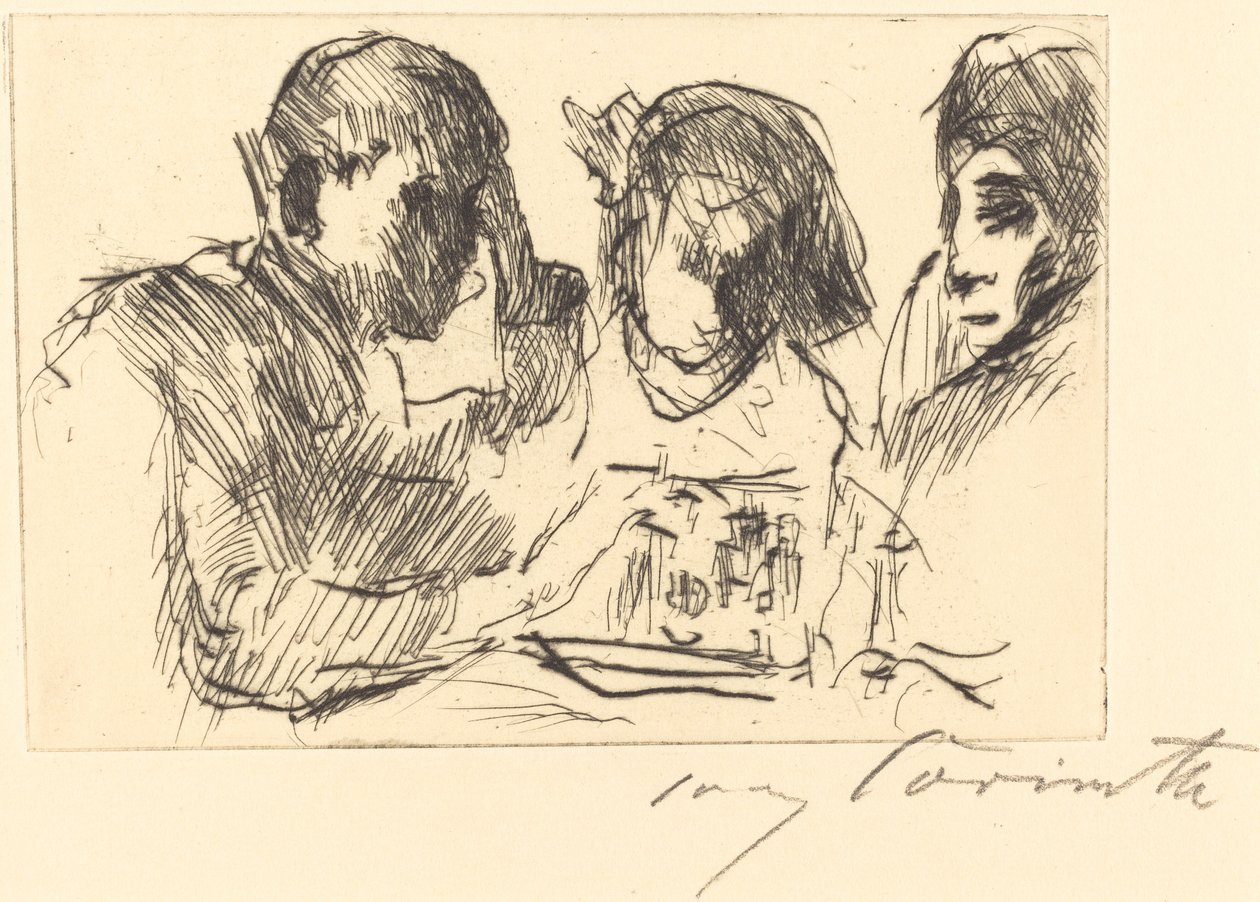 Schachspieler, 1918 von Lovis Corinth