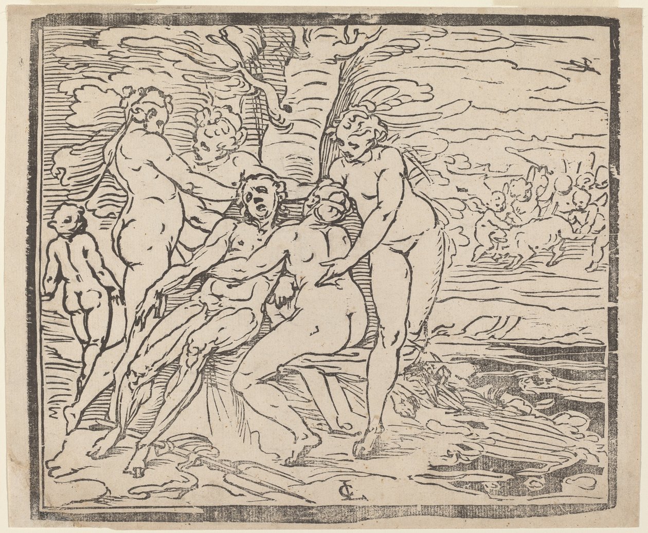 Tod des Adonis von Luca Cambiaso