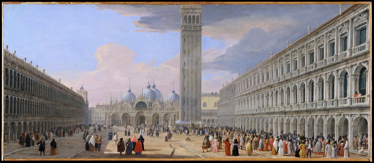 Piazza San Marco, Venedig von Luca Carlevarijs