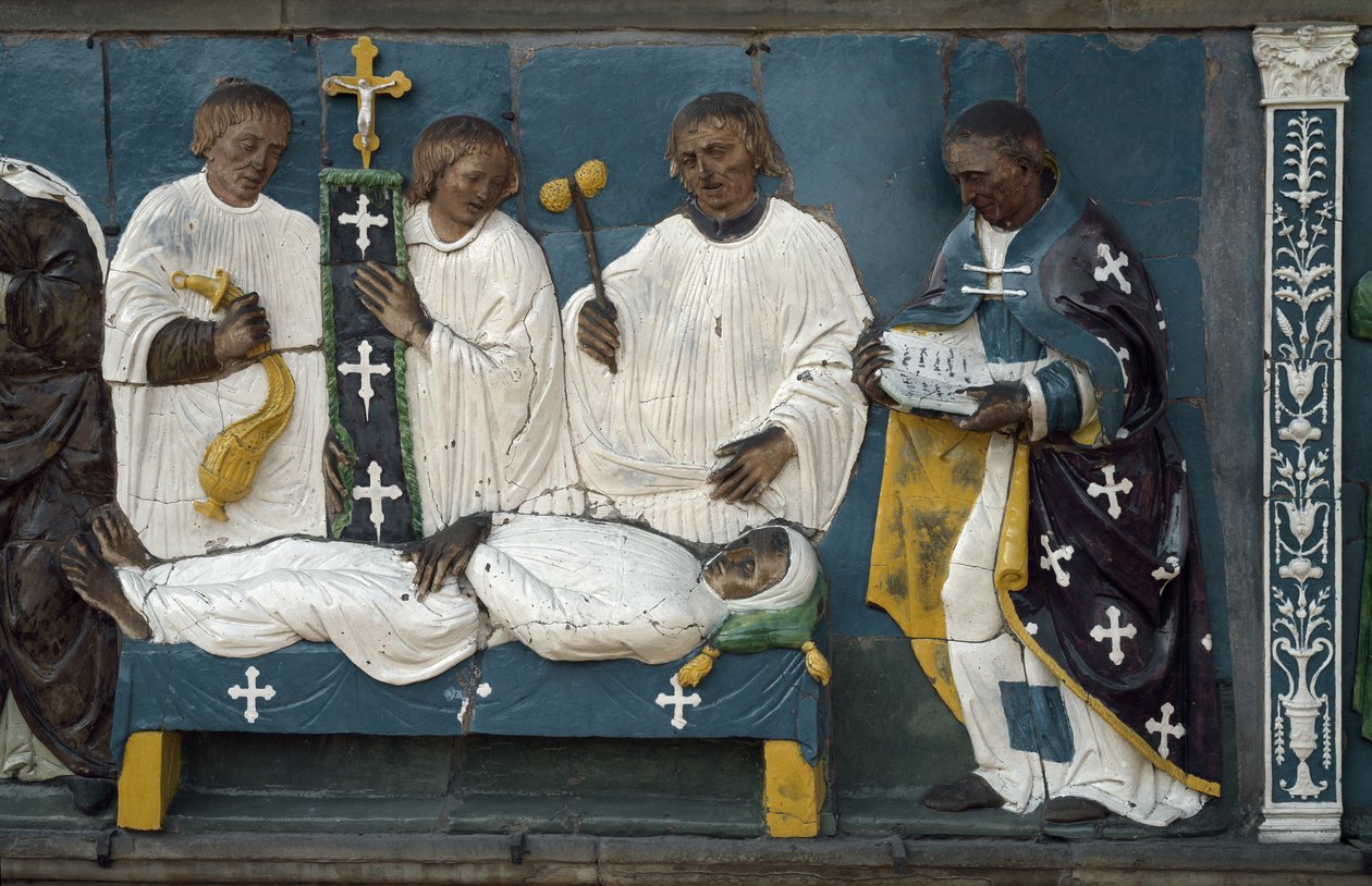 Begräbnis der Toten (Detail) von Luca Della Robbia
