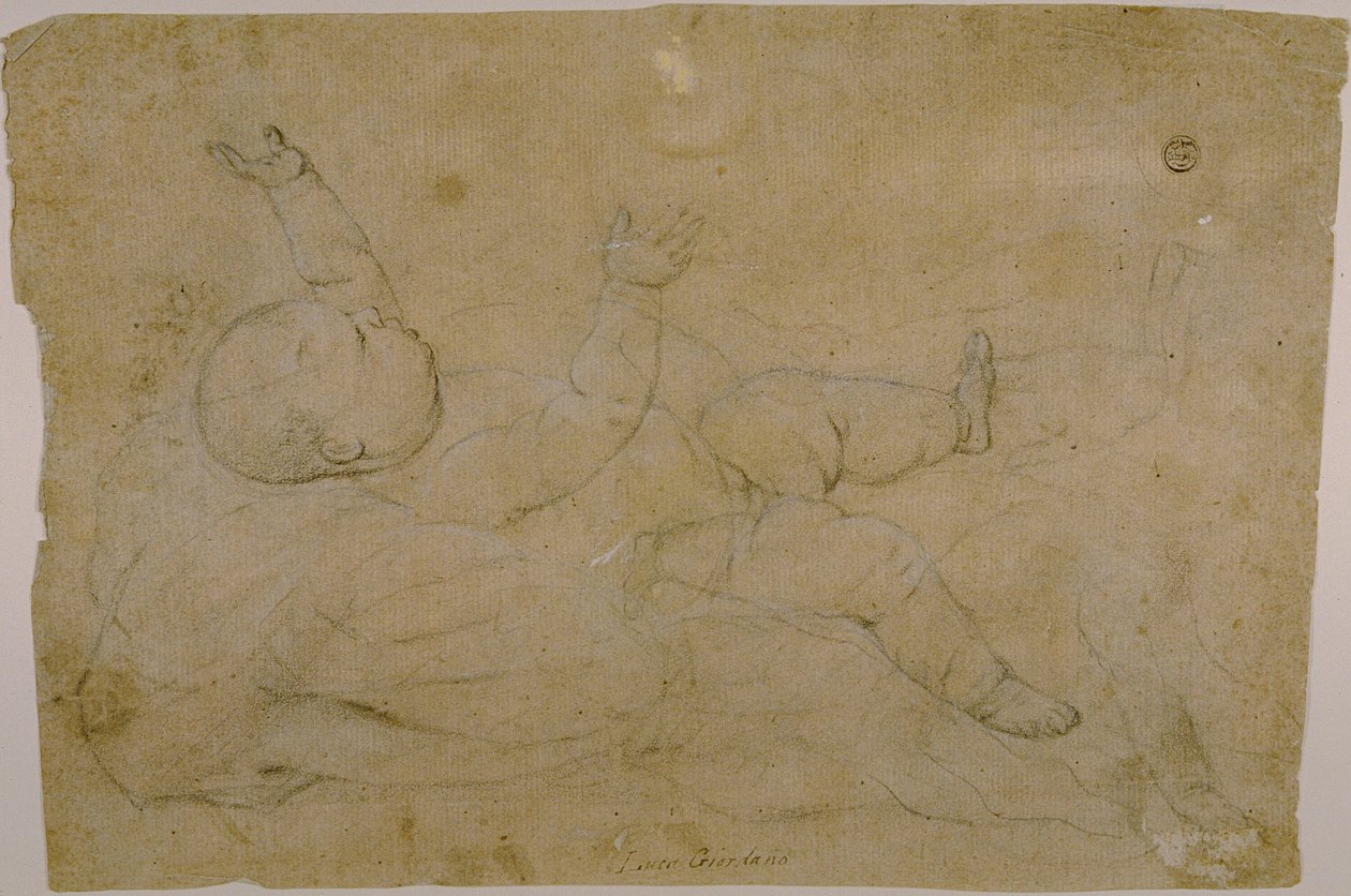 Liegendes Kind von Luca Giordano