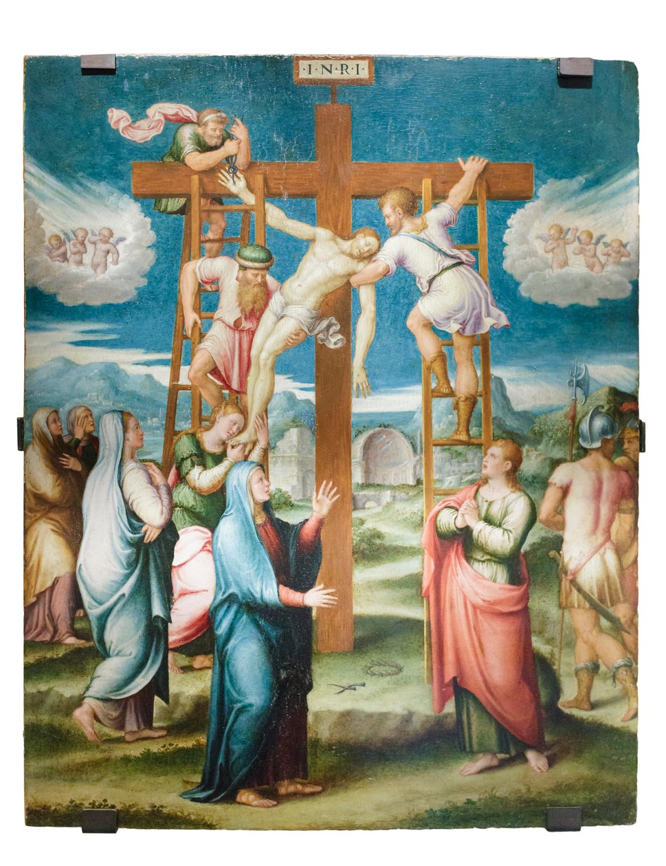 Kreuzabnahme, ca. 1555 von Luca Longhi