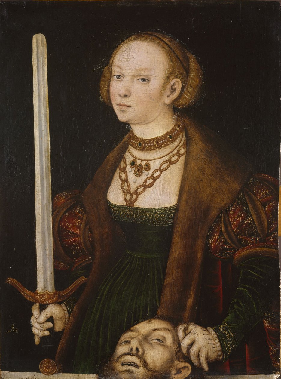 Judith mit dem Kopf von Holofernes von Lucas Cranach the Elder