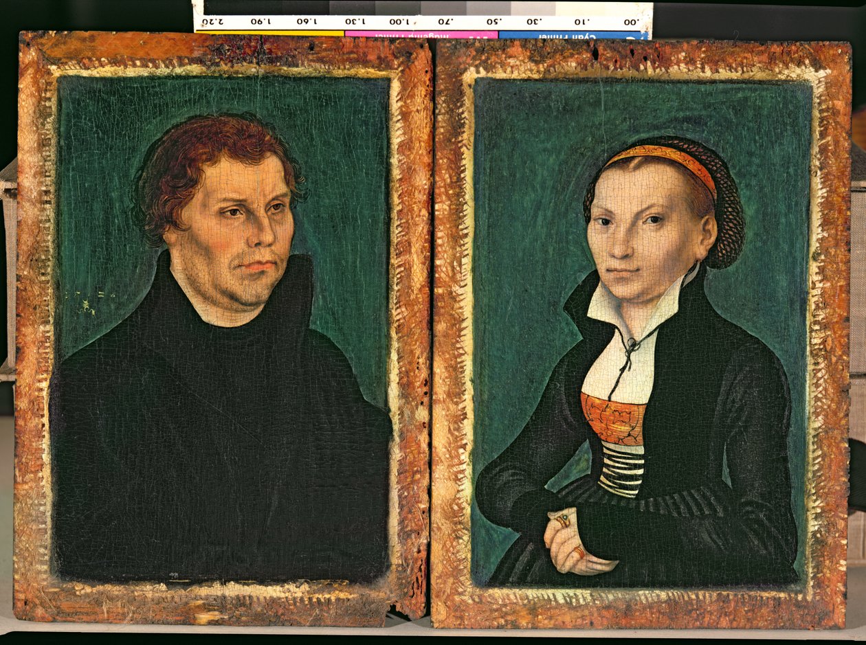 Martin Luther, Katharina von Bora, um 1526 von Lucas Cranach the Elder