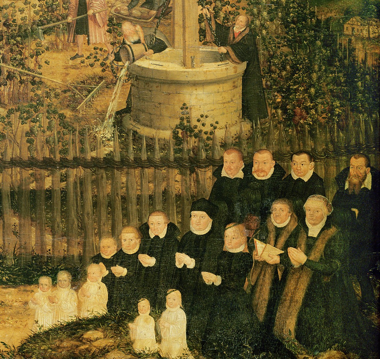 Der Weinberg des Herrn, 1569 (Detail) von Lucas Cranach the Younger