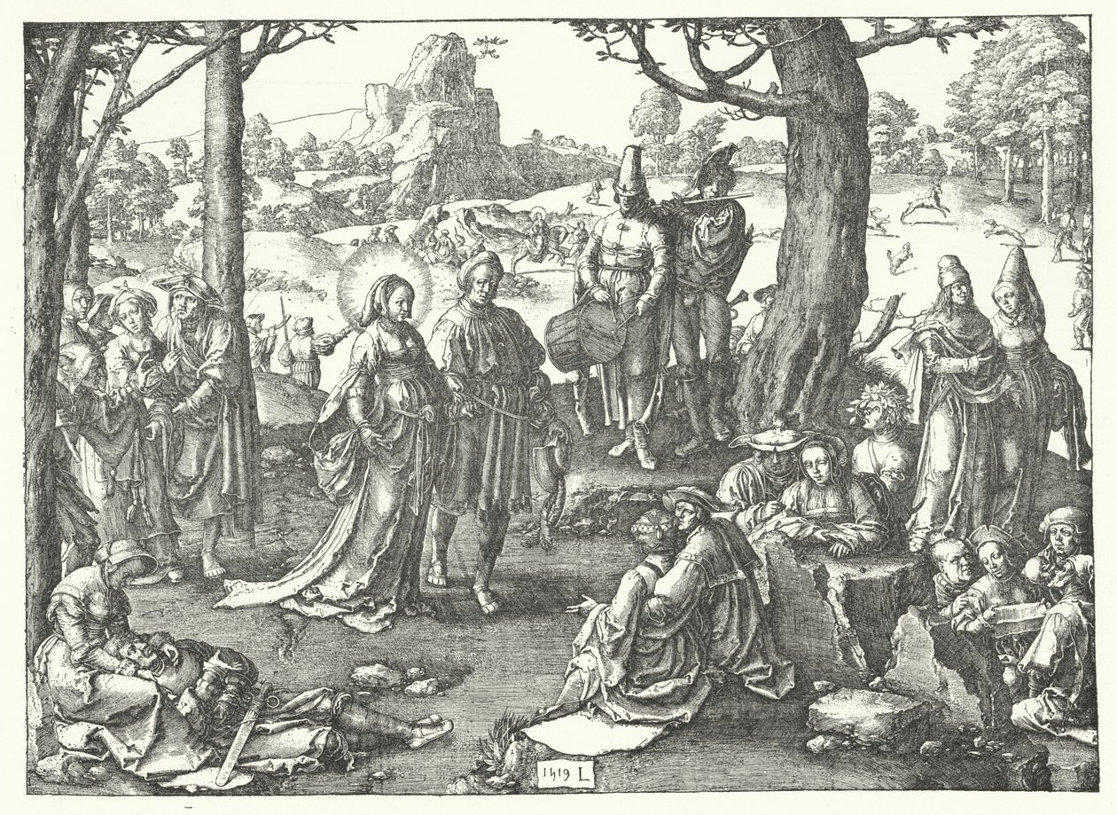 Der Tanz der Magdalena von Lucas van Leyden