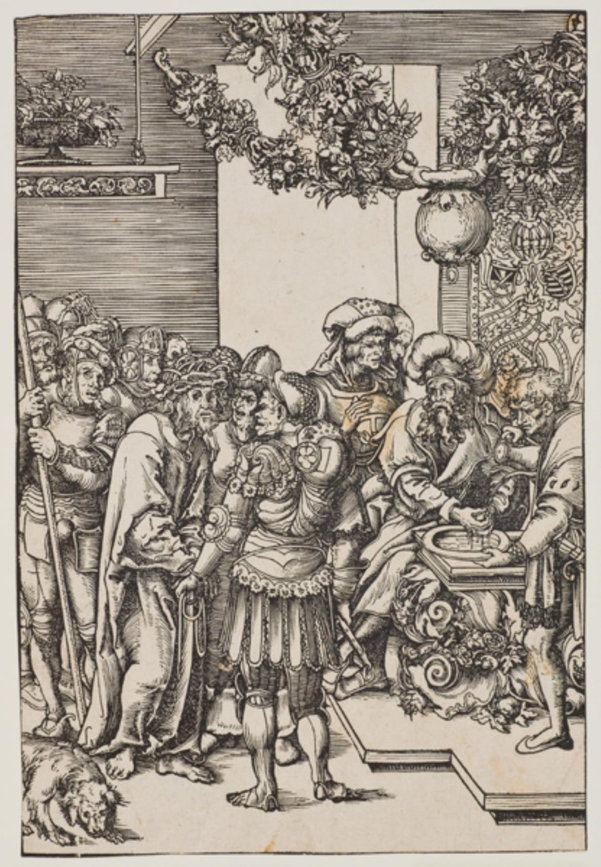 Pilatus wäscht seine Hände von Lucas Cranach d.Æ.