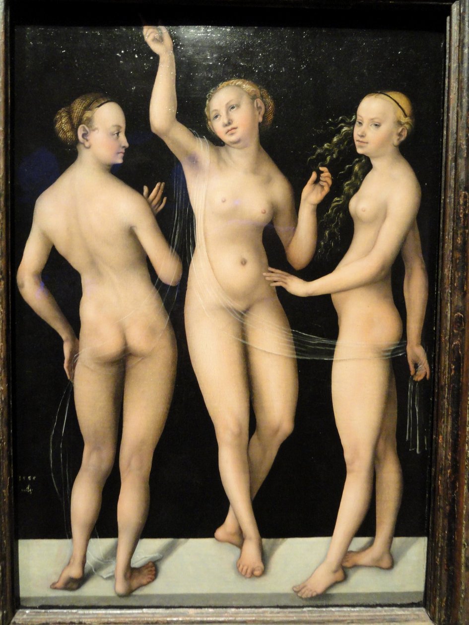 Die drei Grazien von Lucas Cranach the Elder