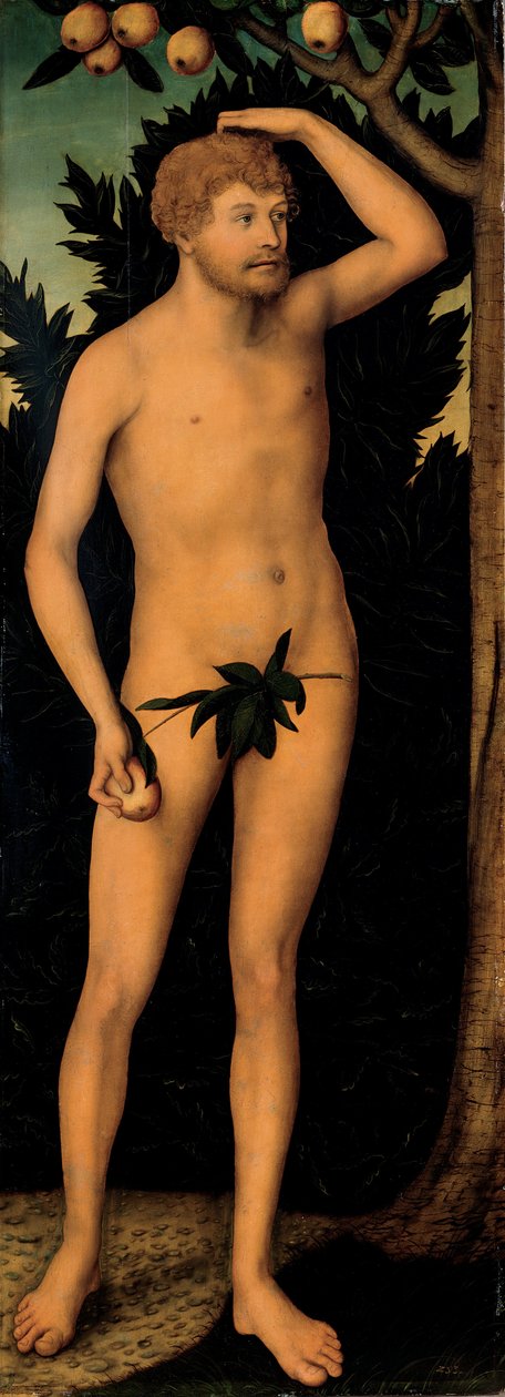 Adam und Eva von Lucas Cranach the Younger
