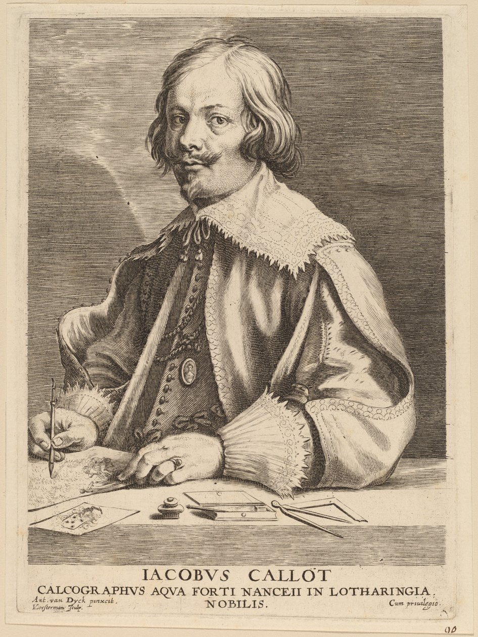 Jacques Callot von Lucas Emil Vorsterman after Sir Anthony van Dyck
