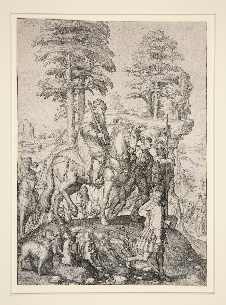 Abigail vor David von Lucas van Leyden
