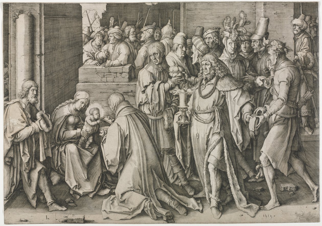 Anbetung der Könige von Lucas van Leyden